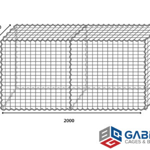 Century Mesh Gabion 2.0 x 0.5 x 1.0m Bezinal Kit