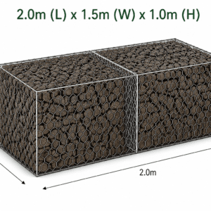 Century Woven Gabion 2.0 x 1.5 x 1.0m Bezinal