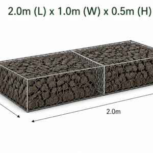 Century Woven Gabion 2.0 x 1.0 x 0.5m Bezinal
