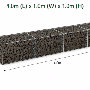 Century Woven Gabion 4.0 x 1.0 x 1.0m Bezinal