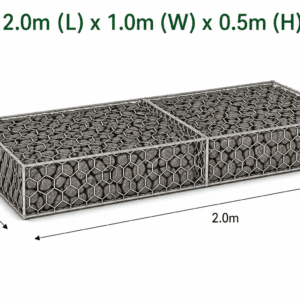Century Woven Gabion 2.0 x 1.0 x 0.5m PVC