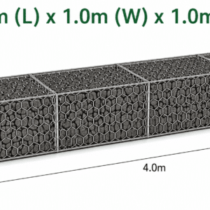 Century Woven Gabion 4.0 x 1.0 x 1.0m PVC